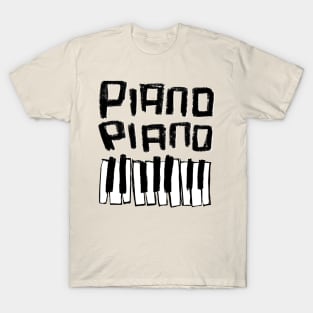 Piano Piano with Piano Keys T-Shirt